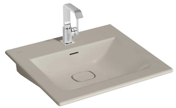 Vitra 7537B020-0001 Metropole Etajerli Lavabo 60 cm Mat Bej.